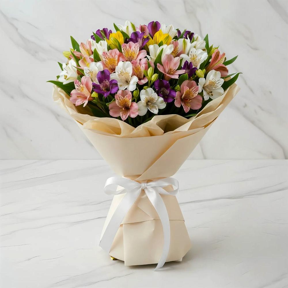 Букет цветов из: Альстромерии в Юрге