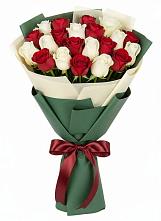 Букет Микс из красных и белых роз #REPLACE_PRED# Юрге