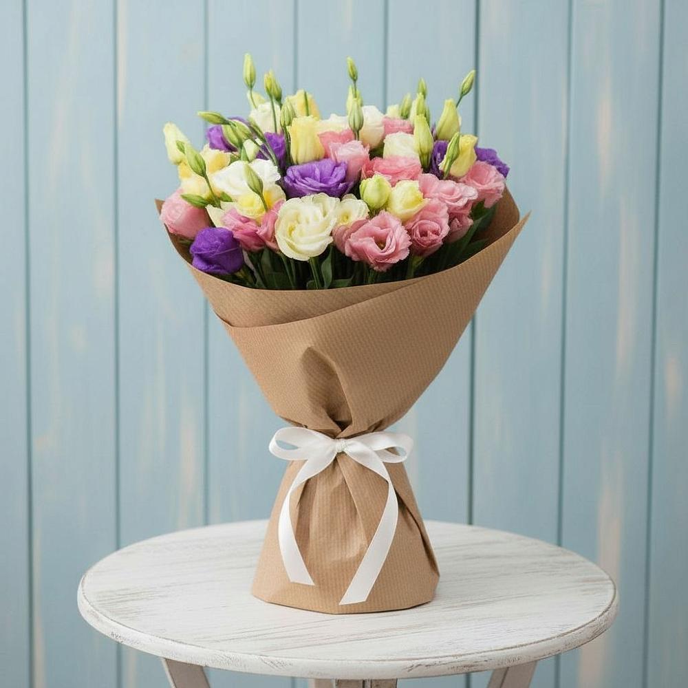 Букет цветов из: Лизиантусы в Юрге