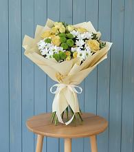 Букет цветов из:  Хризантемы и Розы в Юрге