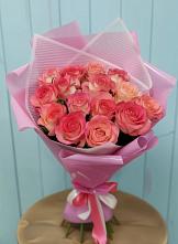 Букет 15 Розовых роз Равель в Юрге