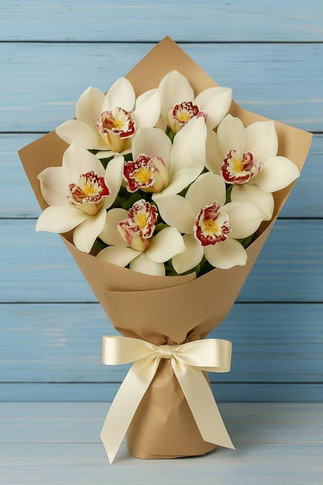 Букет цветов из: Орхидеи и Розы в Юрге