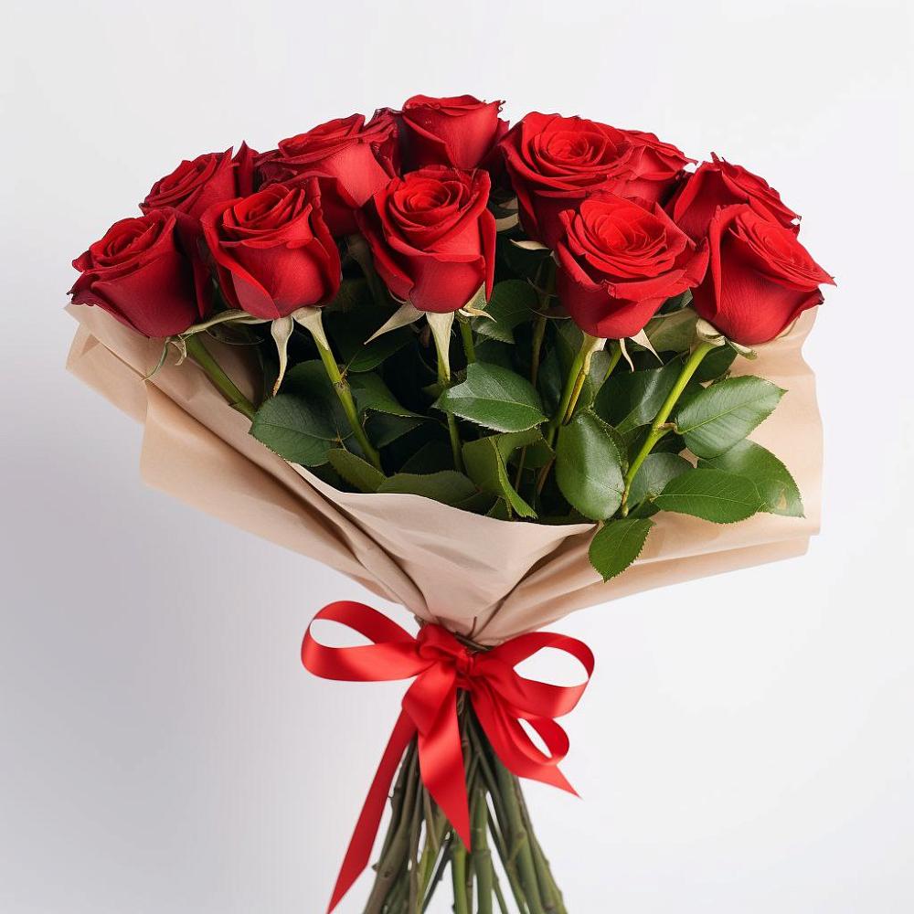 Букет 11 Красных роз Эдлесс Лав в Юрге