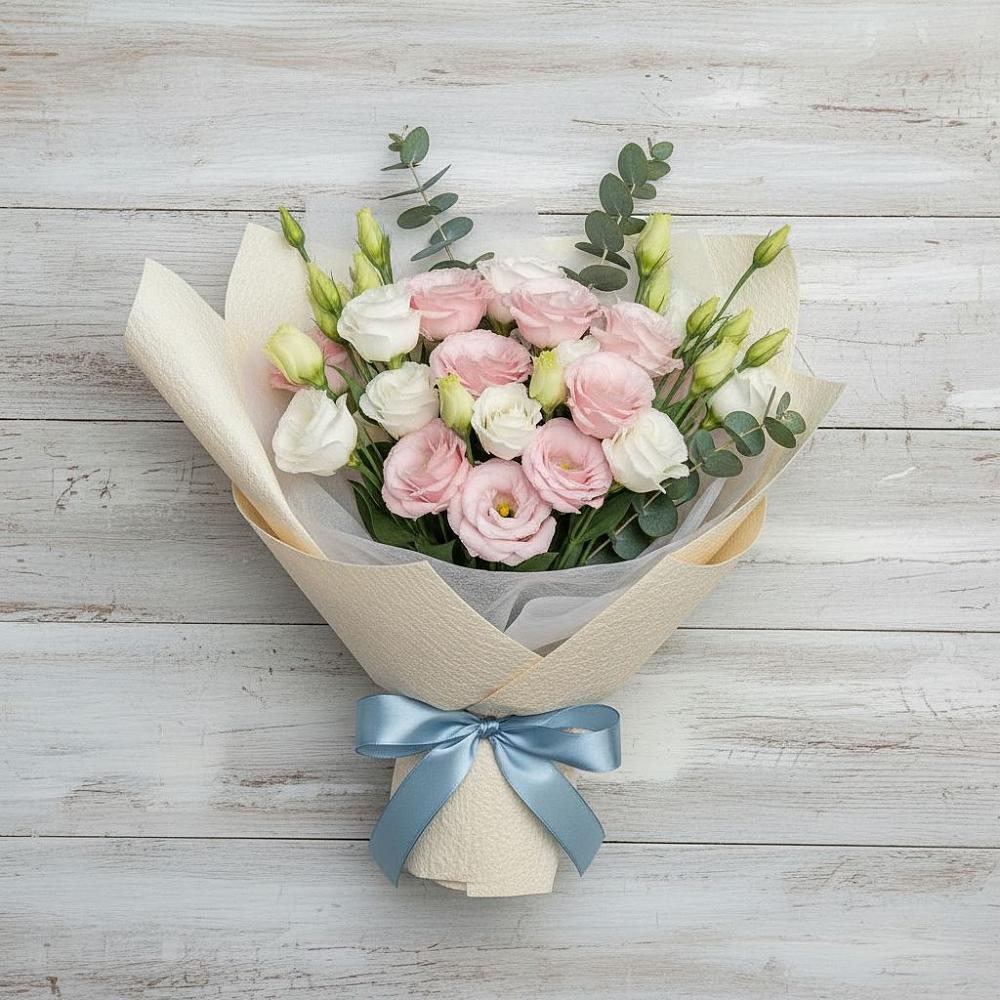 Букет цветов из: Лизиантусы в Юрге